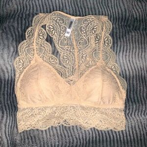 ZENANA NUDE LACE BRALETTE / Women’s Small
